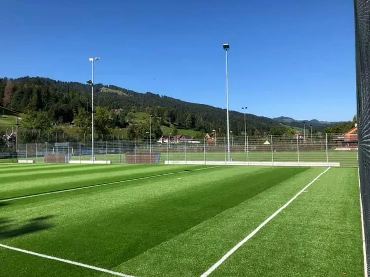 Der neue Kunstrasen im Untersand.