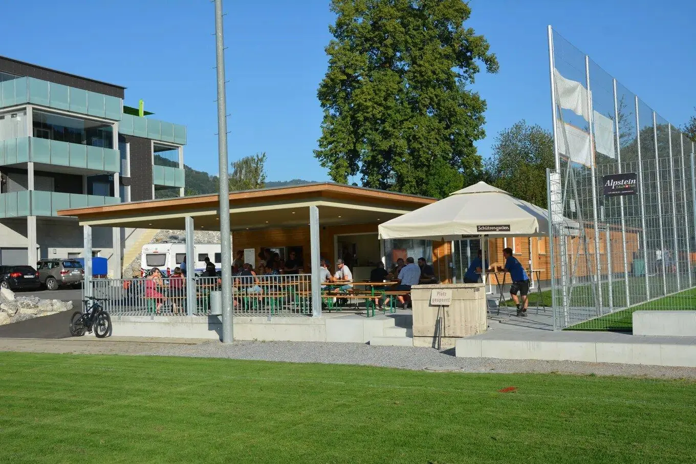 Das neue Clubhaus im Untersand.