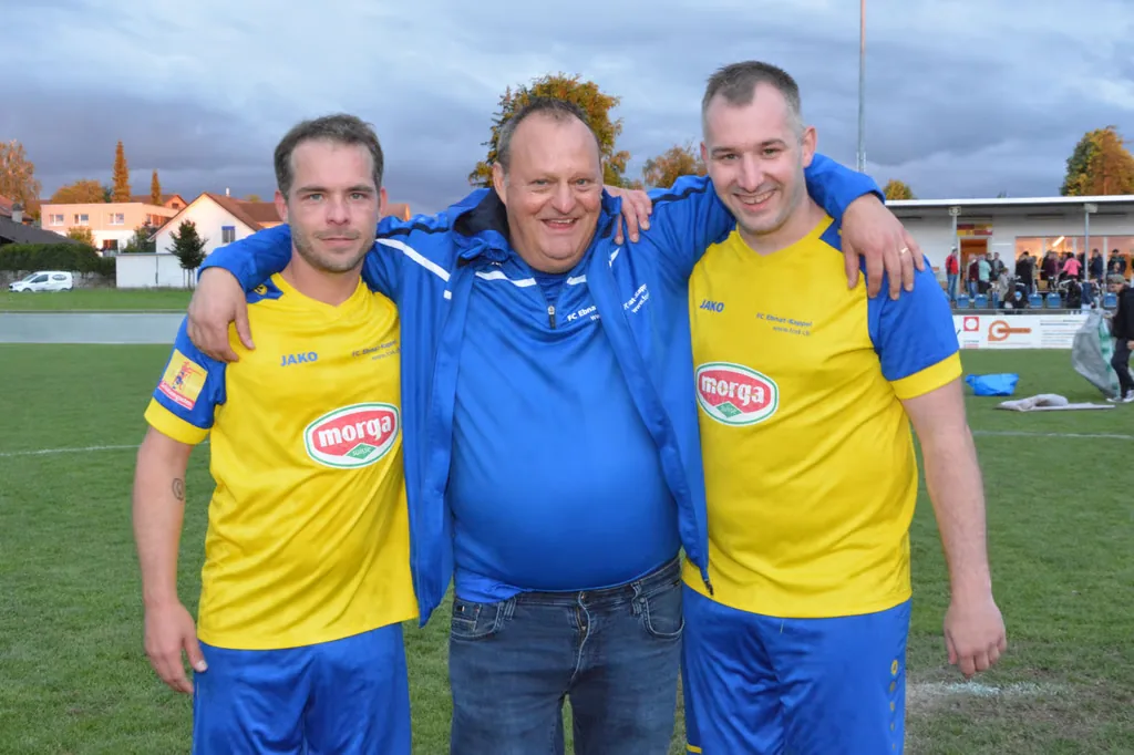 Beim Aufstieg in Wängi: Roman Kipfer, Andi Büsser und Stefan Hinterberger (von links).